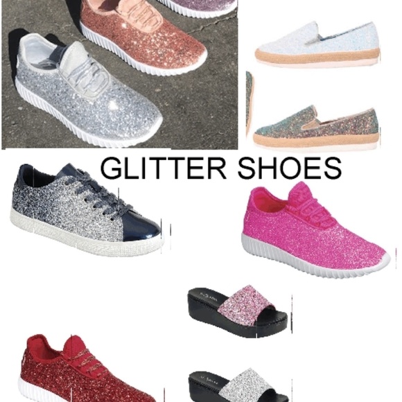 GLITTER SNEAKERS AND SANDALS & MORE GREAT ITEMS - Picture 1 of 8